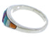 Multicolor Inlay Sterling Silver Jewelry Ring Size 8-3/4 VX36952